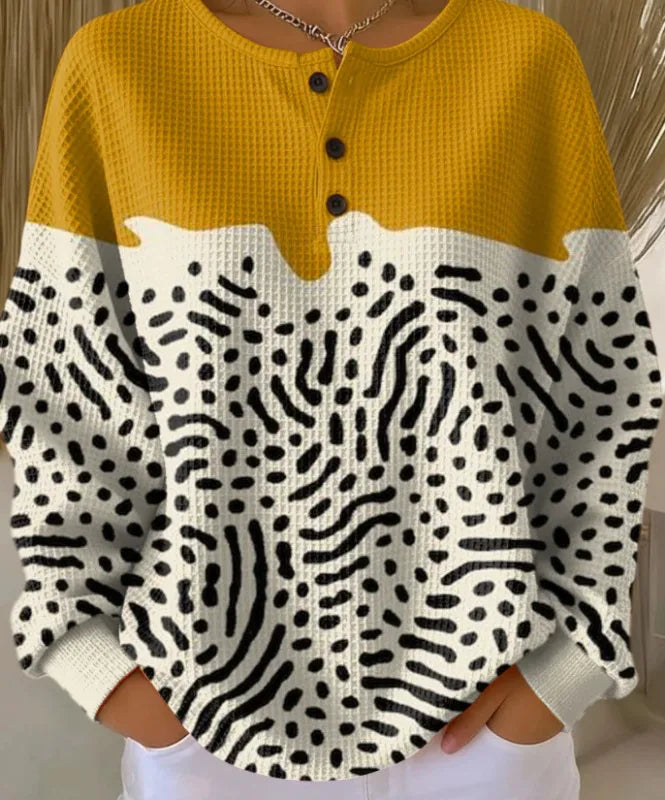 Reem– סווטשירט פולו רטרו מודרני