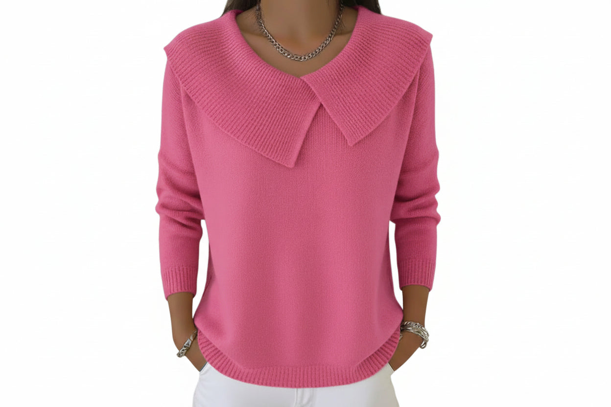 Lunette – סריג סרוג עם צווארון דש ושרוול ארוך