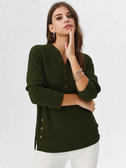 ✨ דגם "Noelia" – חולצה ארוכה בגזרה רפויה ואלגנטית