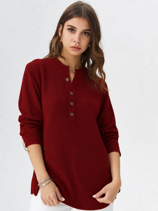 ✨ דגם "Noelia" – חולצה ארוכה בגזרה רפויה ואלגנטית