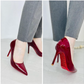 Olivia – Stiletto Heels בצבע אדום לכה