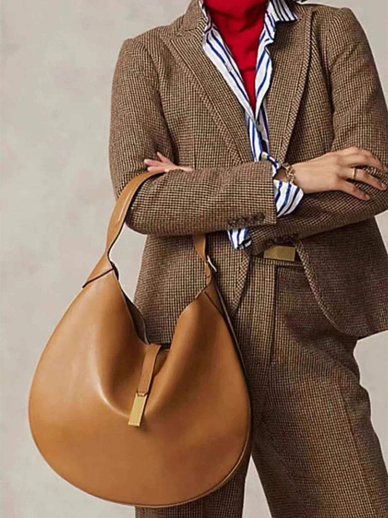 CANDELA תיק כתף זמש רטרו