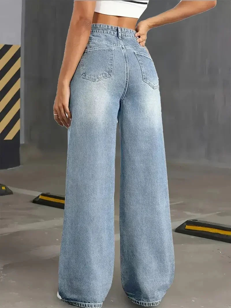 AURELIA - ג׳ינס ישר בגזרה גבוהה