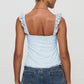 FLORENCIA טופ תחרה קצר עם גב פתוח