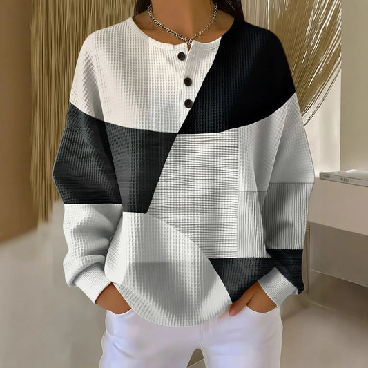 Rose – סווטשירט פולו רטרו מודרני