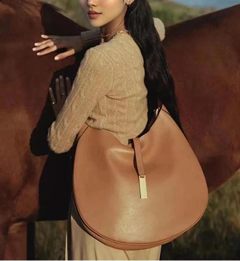 CANDELA תיק כתף זמש רטרו