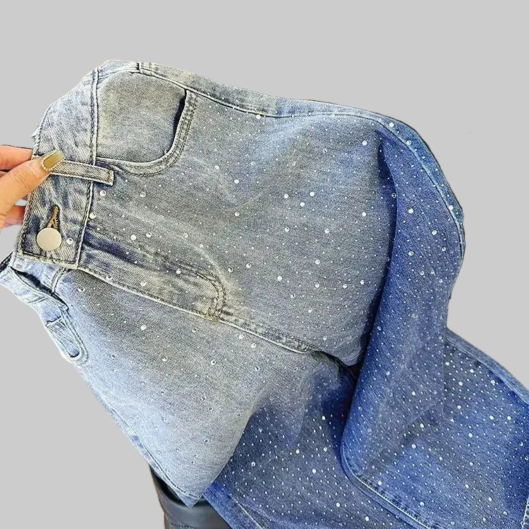 Giselle - ג׳ינס גזרה רחבה בגובה מותן