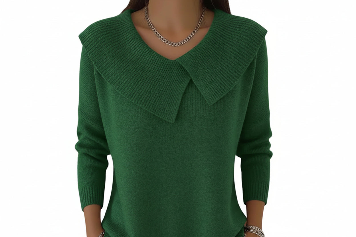 Lunette – סריג סרוג עם צווארון דש ושרוול ארוך